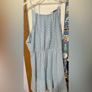 Blue lace country short dress